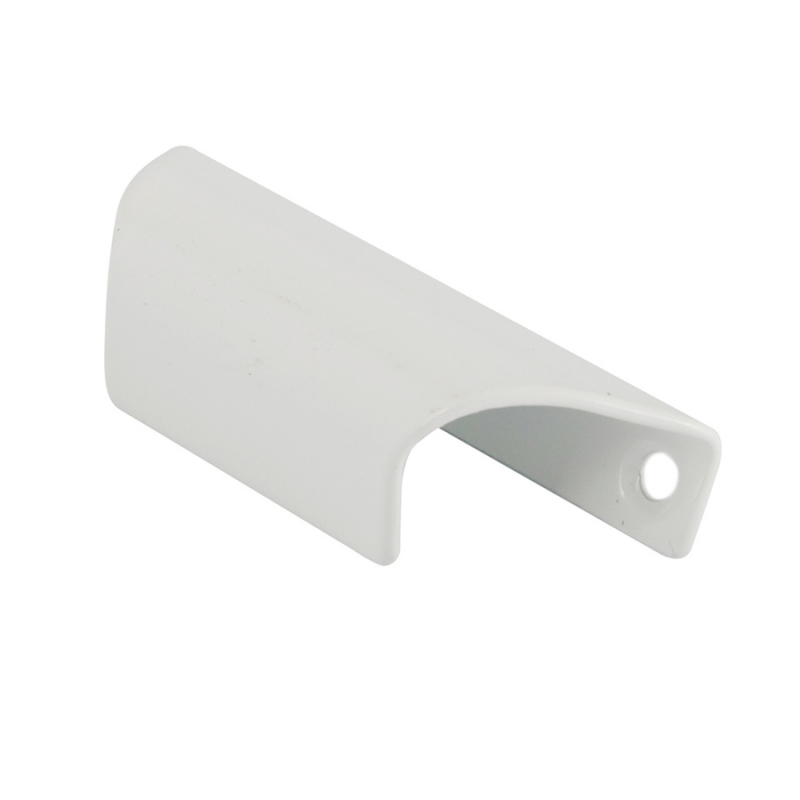 купить Ручка балконная притворная "ракушка" металл белая эмаль с доставкой