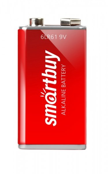 купить Батарейка 6LR61 SmartBuy (КРОНА) 9Vщелочная/алкалиновая с доставкой