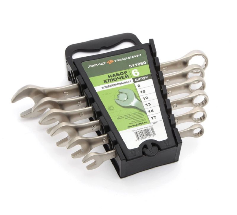 купить Набор ключей комбинир.Дело Техники, 6шт.8-17мм, пласт.холдер                                         с доставкой
