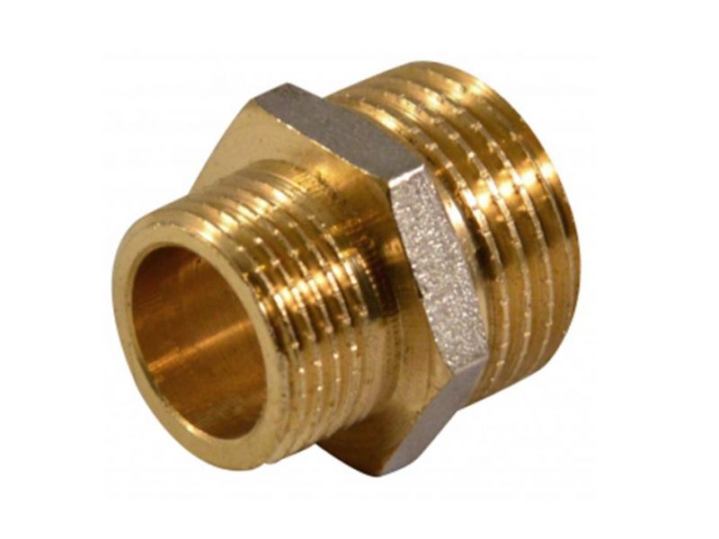 купить Ниппель переходной 3/4"х1/2" НР-НР никелированный с доставкой