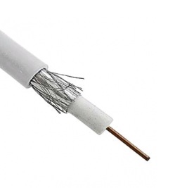 купить Кабель телевизионный коаксиальный RG-6U 75 Ом ССS/Al/Al 32% белый с доставкой