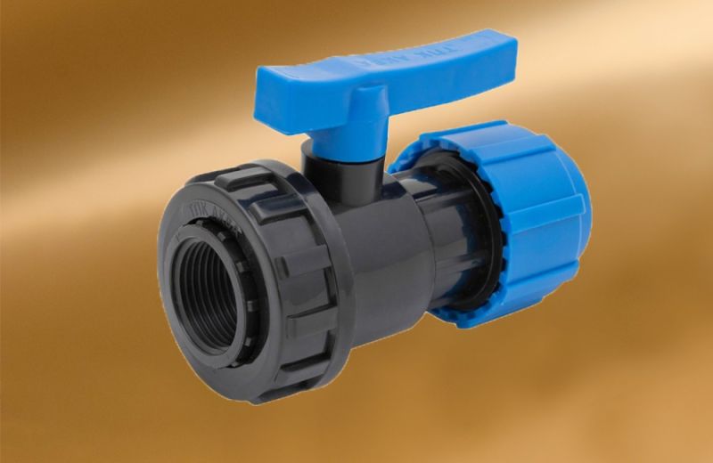 купить Кран шаровый ПНД  25х1/2" ц/г ТПК-АКВА с доставкой