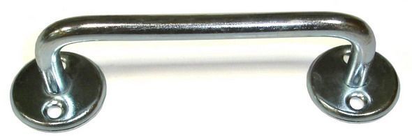 купить Ручка дверная скоба РС-100-3 цинк                                                                    с доставкой