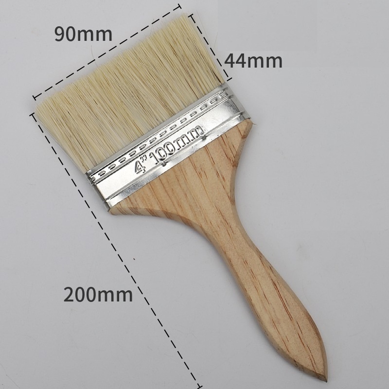 купить Кисть флейцевая 4"(90мм) деревянная ручка с доставкой