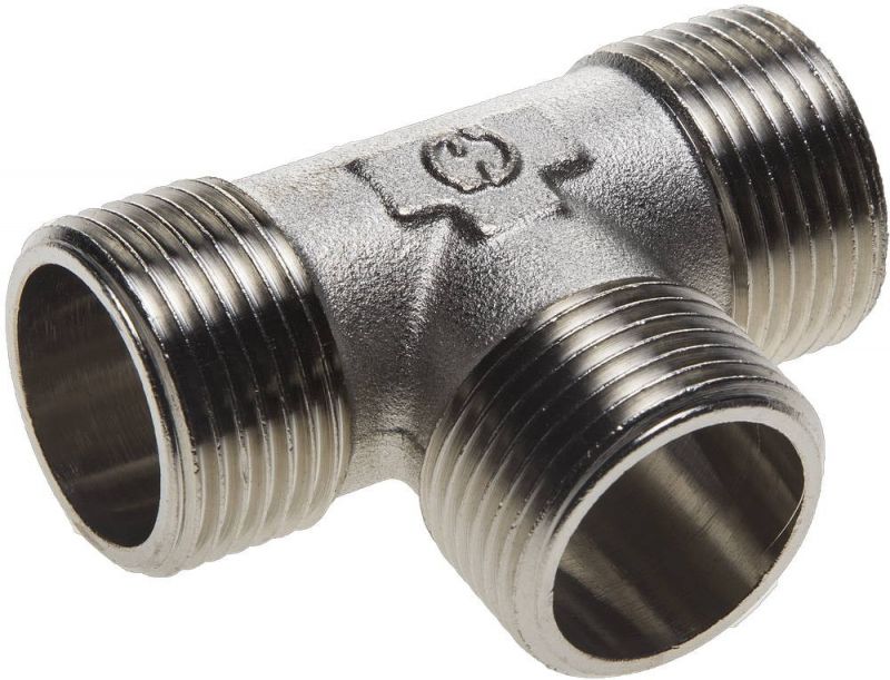купить Тройник GENERAL FITTINGS 1"ш/ш/ш, никелированная латунь, сантехнический  с доставкой