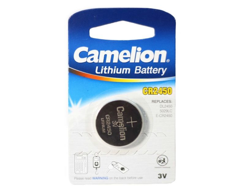 купить Батарейка CR2450 Camelion литиевая (1*ВI, 3V)                                                        с доставкой