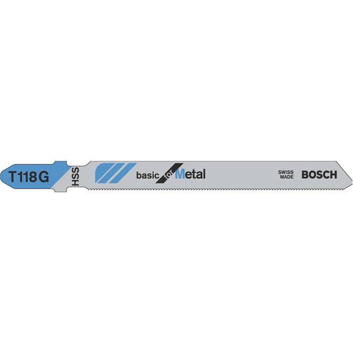 купить Пилка Bosch Т-118G HSS,по лист.метал.(0.5-1.5мм) для прям.пропилов                                   с доставкой
