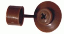 купить Заглушка (шайба с колпачком) темно-коричневая                                                        с доставкой