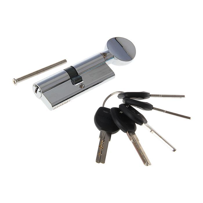 купить Механизм цилиндровый Аллюр HD-FG 90-5K СР(40х50G) хром, ключ-вертушка с доставкой