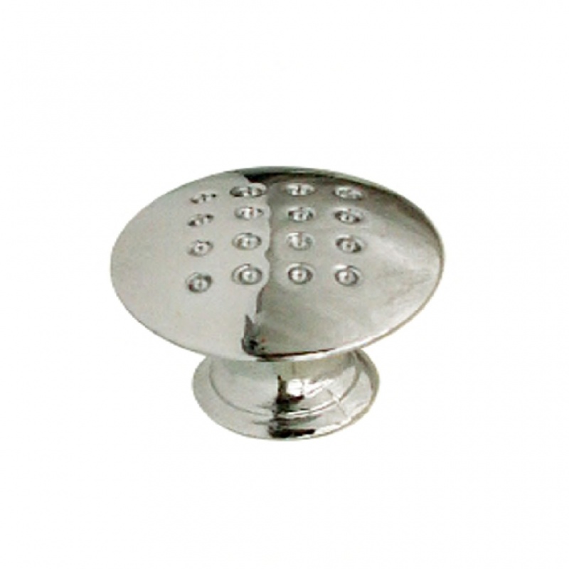 купить Ручка мебельная кнопка SOLLER 507 хром д=30мм 128-054                                                с доставкой