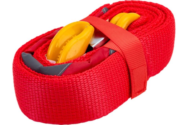 купить Трос буксировочный  7,0т L=4,2м крюк-крюк, два сигнальных флажка СТРОП-ПРО с доставкой