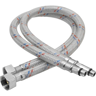 купить Подводка для смесителя  80см 1/2"хМ10 пара нейлон AKv-140 с доставкой