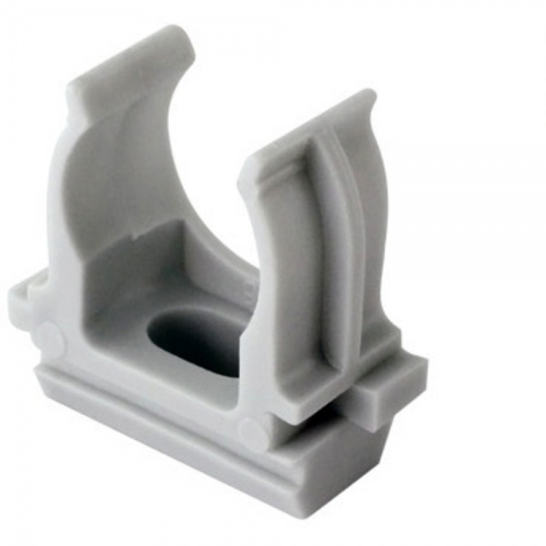 купить Хомут для труб ПВХ 25мм серый                                                                        с доставкой