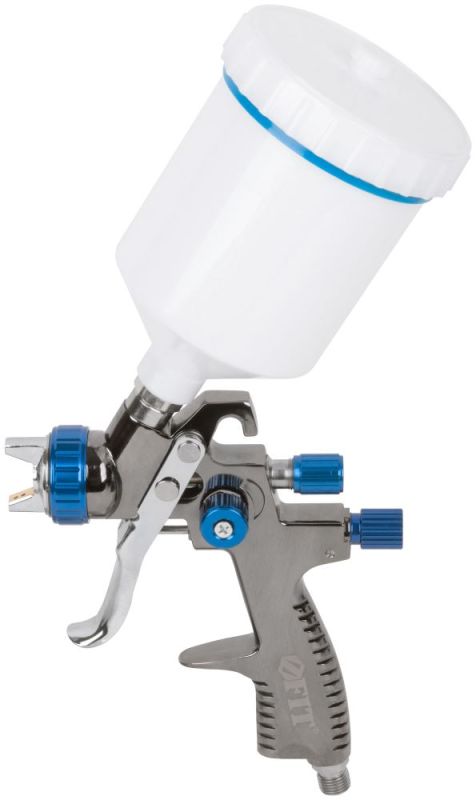 купить Краскопульт пневматический FIT верхний бачок Prof HVLP 81024                                         с доставкой