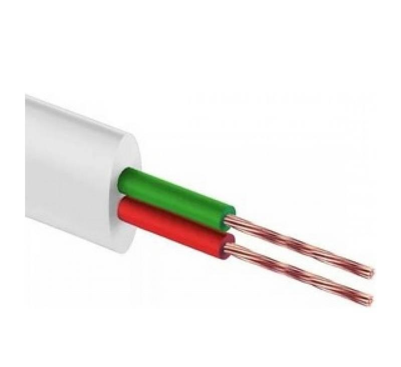 купить Провод ШТЛП-2 телеф.плоский белый                                                                    с доставкой