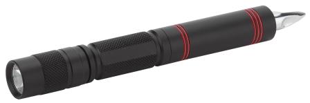купить Фонарь Армия России МВ-603 Кастет (1,5Вт LED, 1*R6), нож, молоток для стекла, анодированный алюминий с доставкой