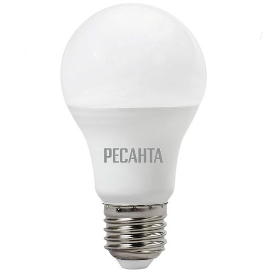 купить Лампа светодиодная Е27 Ресанта А60  7Вт LL-R-A60-7W-230-3K-E27 арт.76/1/11 с доставкой