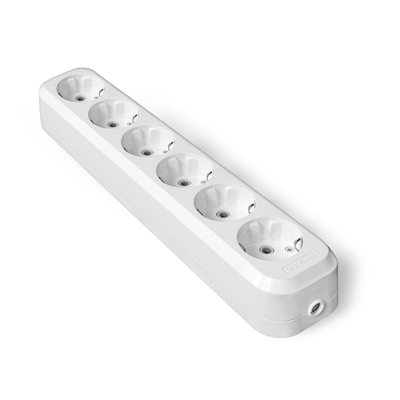 купить Колодка  Универсал 6гн. 16А Е-306, с заземлением                                                     с доставкой