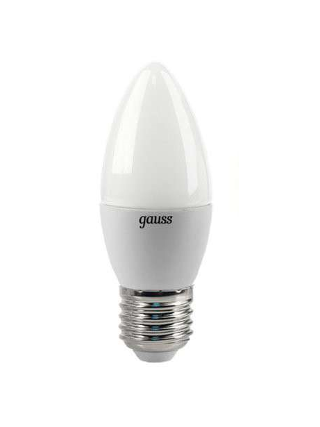 купить Лампа светодиодная Е27 Gauss Candle свеча  4W 2700К                                                  с доставкой