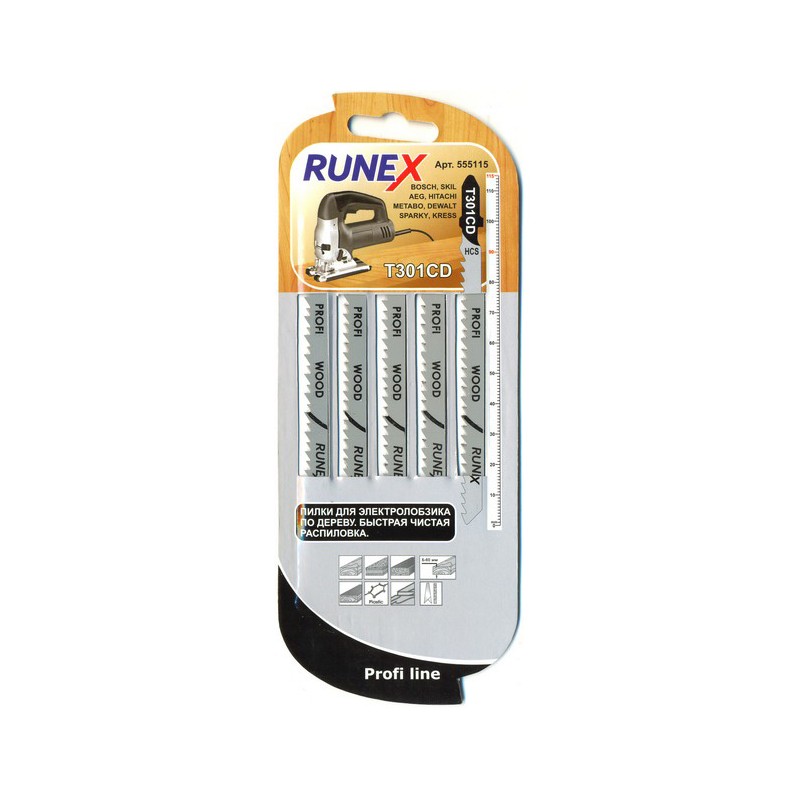 купить Пилка Runex T-301CD 115х90мм (древес,ДСП,ламинат,пластм.) быстр.чист. распил.                        с доставкой