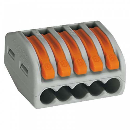 купить Клемма соединительная рычажковая 5х  (0,08-2,5мм2) с доставкой