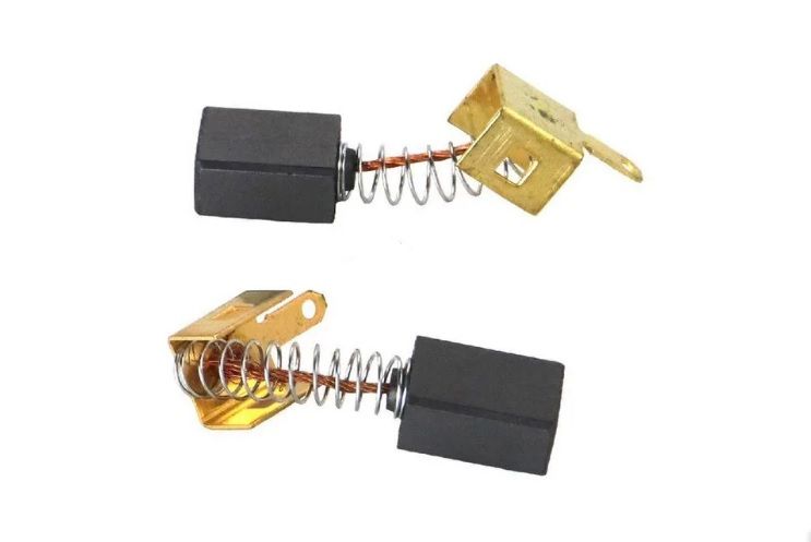 купить Щетки угольные №577  6х9х11 пружина пятка-зацеп Интерскол УШМ 125/1100 с доставкой