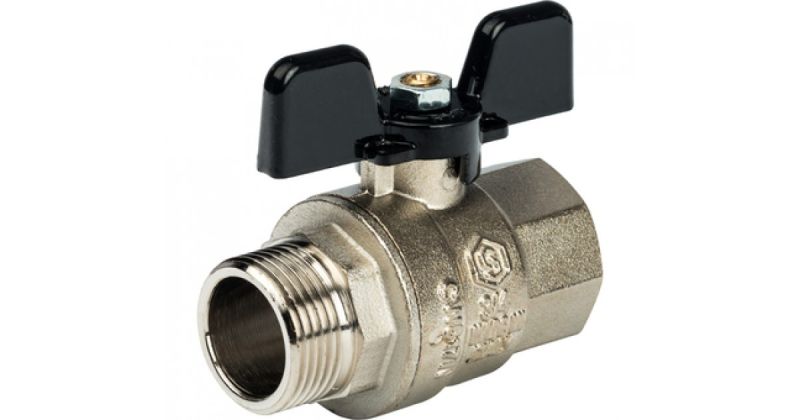 купить Кран шаровый 1" ВН-НР бабочка с доставкой