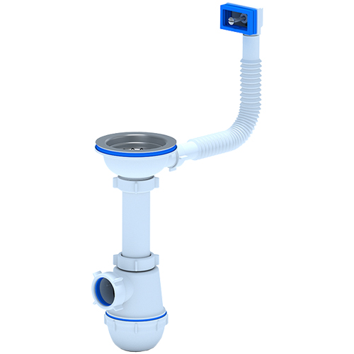 купить Сифон Ани Грот 3 1/2"х40 с переливом мойки с доставкой