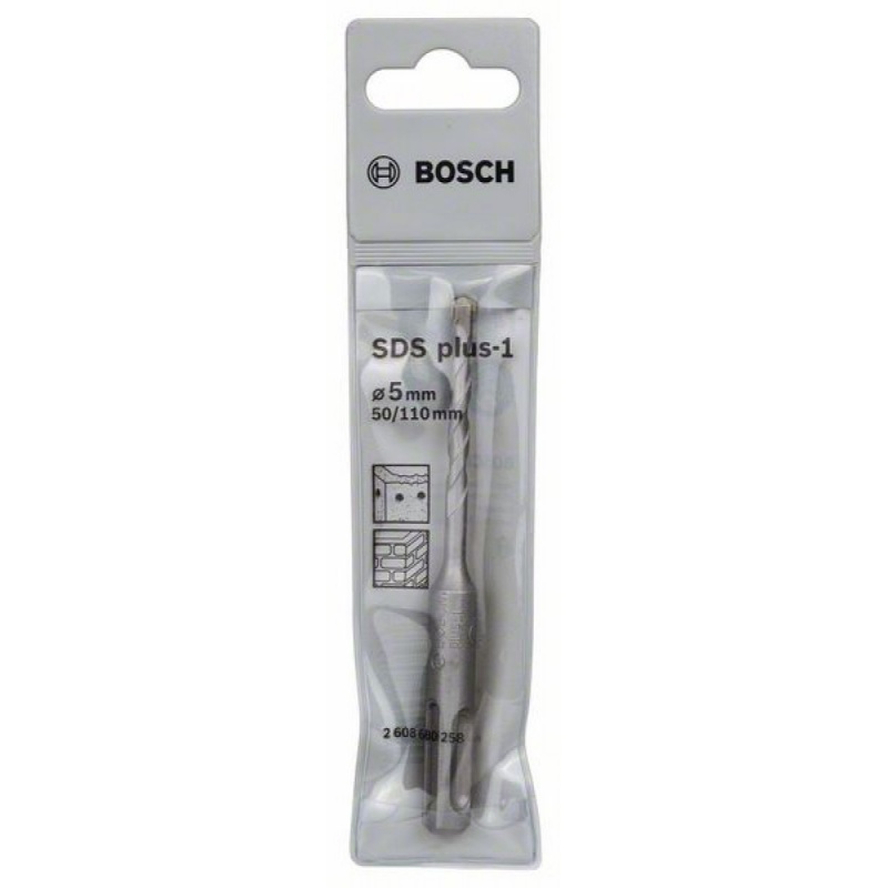 купить Бур  SDS+1 Bosch  5х 50/110 (2.608.680.258)S2,блистер с доставкой