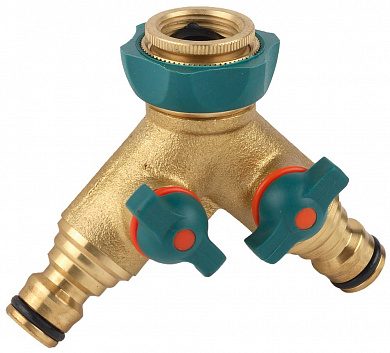 купить Распределитель Raco 2-х канал, 1/2"х3/4", латунный                                                   с доставкой