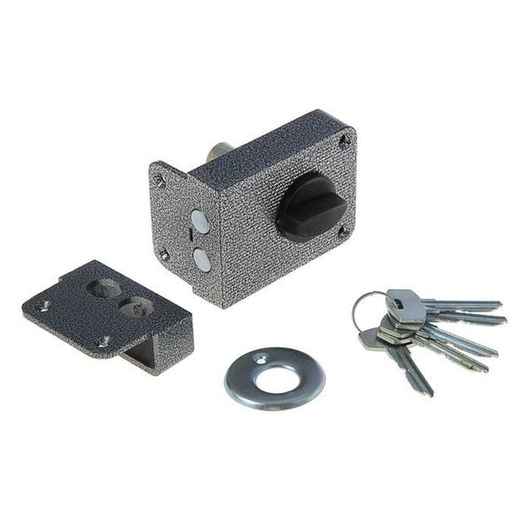 купить Замок накладной Стандарт ЗН1-3С серебро                                                              с доставкой