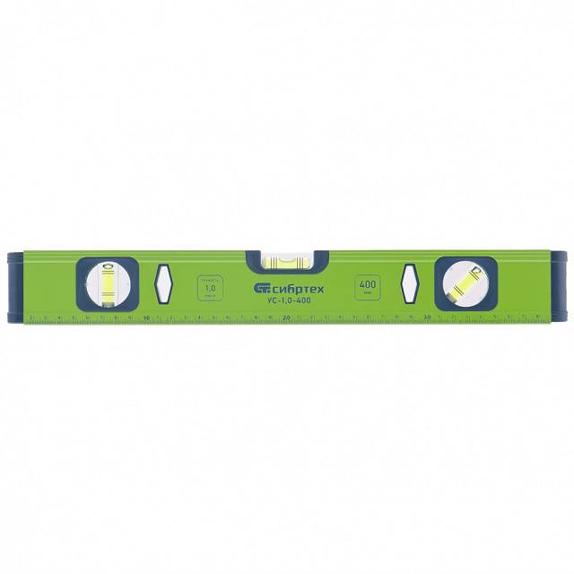 купить Уровень  Сибртех УС-1,0- 400мм,3глазка,алюминиевый,фрезерованный с доставкой