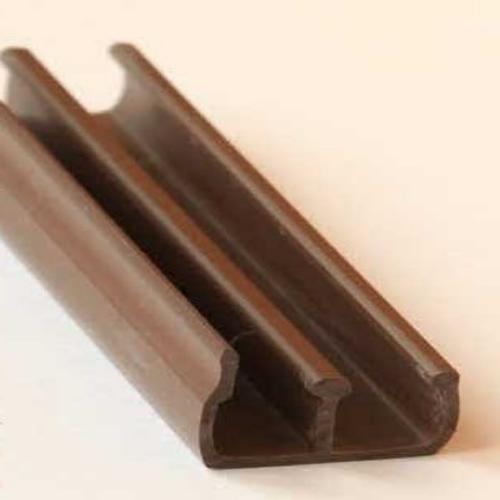 купить Направляющий профиль накладной двухполозный L=2000 (СТ147) коричневый                                с доставкой