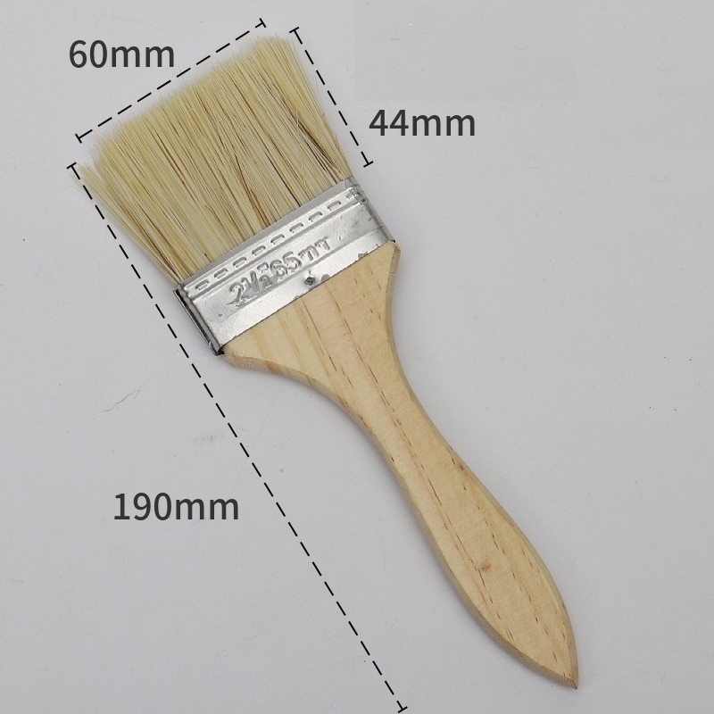 купить Кисть флейцевая 2,5"(60мм) деревянная ручка с доставкой