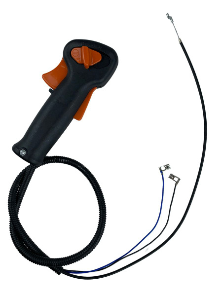 купить Ручка газа для бензокосы STIHL  FS55 (в сборе с тросом и проводами) VEBEX с доставкой