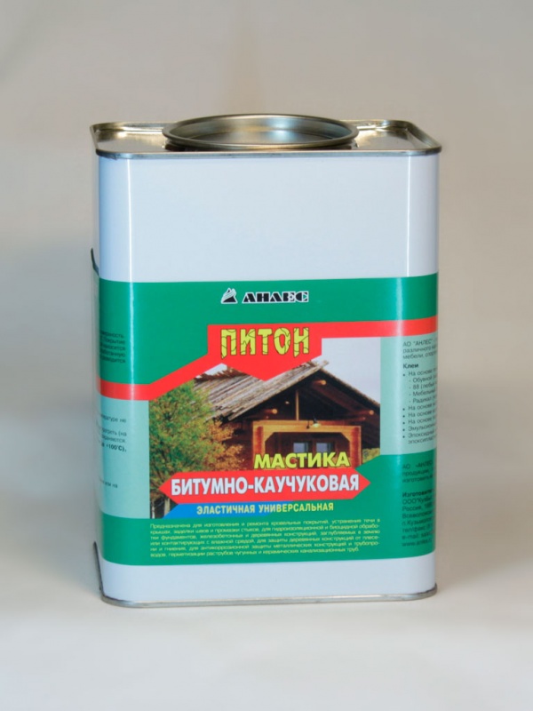купить Мастика битумно-каучуковая Питон, 1л  0,8кг с доставкой
