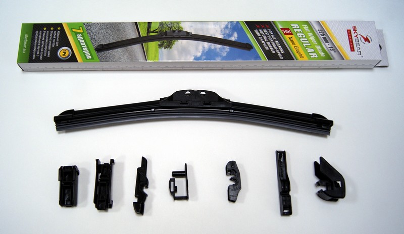 купить Щетка стеклооч.REGULAR 15"/38см бескаркасная, 7адаптеров                                             с доставкой