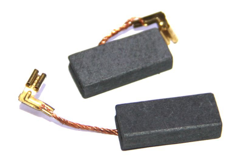 купить Щетки угольные №619 6х11х25 поводок клемма-мама, выход с боку аналог Makita СВ-302 с доставкой