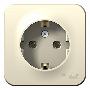 купить Розетка накладная Schneider Electric Blanca 1-OП молочный, с заземлением, с изол. пл. BLNRA010112	 с доставкой