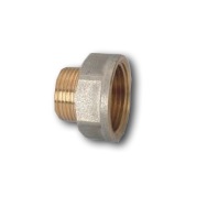 купить Муфта сантехническая переходная 3/4"х1/2" ВР никелированная  с доставкой