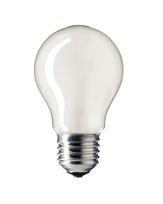 купить Лампа накаливания Е27 Philips A55 60W матовая                                                        с доставкой