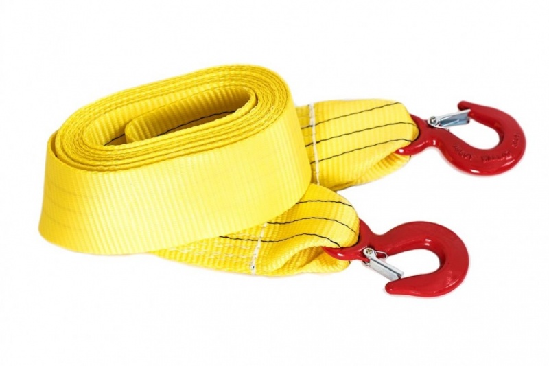 купить Трос буксировочный  5т L=6м, 30мм, крюк-крюк, в 2 слоя с доставкой