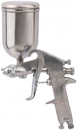 купить Краскопульт пневматический FIT верхний металлический бачок 81016                                      с доставкой