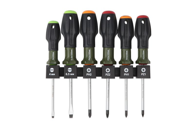 купить Набор отвёрток Дело Техники  6шт "шлиц/крест" трехкомпонентные ручки с доставкой