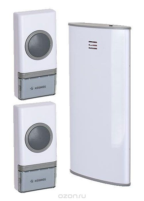 купить Звонок беспроводной Космос AG 307C2 150м,16мелод,2кнопки Вызова с доставкой