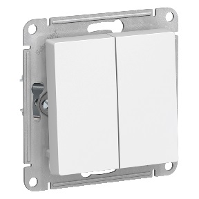 купить Выключатель Schneider Electric Atlas (модуль) 2кл.  белый  ATN000151 с доставкой