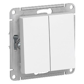 купить Выключатель Schneider Electric Atlas (модуль) 2кл.  белый  ATN000151 с доставкой