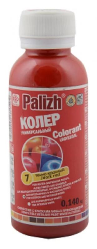 купить Колер паста универсальная № 7  0,1л темно-красный  ПалИж с доставкой