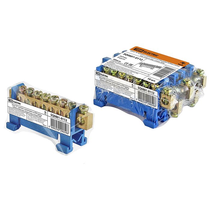 купить Шина нулевая на DIN  8/1 TDM 6х9мм мал. с доставкой