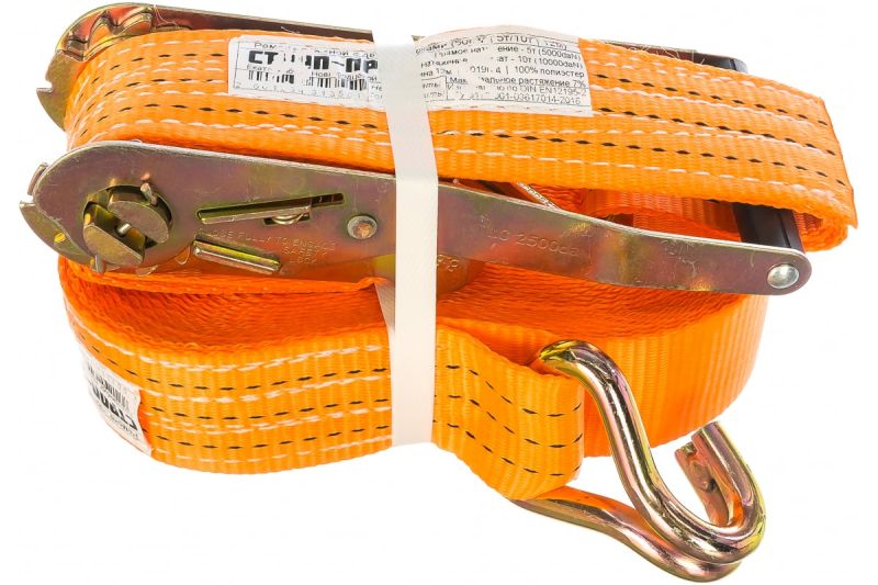 купить Ремень-стяжной с крюками 50мм,  3,0м, 5т СТРОП-ПРО с доставкой